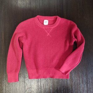 GAP Kids Red Chunky Knit Sweater Size XS (4-5)